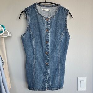 Abercrombie & Fitch Blue Denim Vest